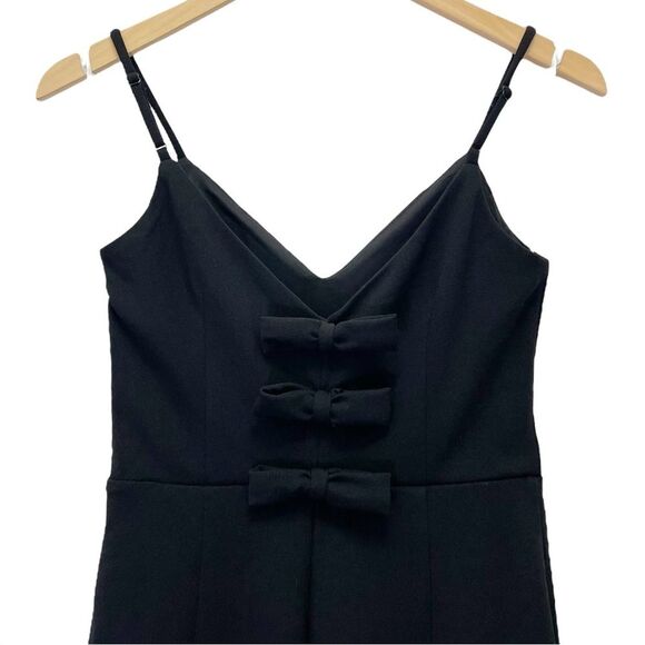 NWT Lulus You're a Gift Black Bow Back Bodycon Midi Sheath Dress Size Small NEW - Picture 5 of 11